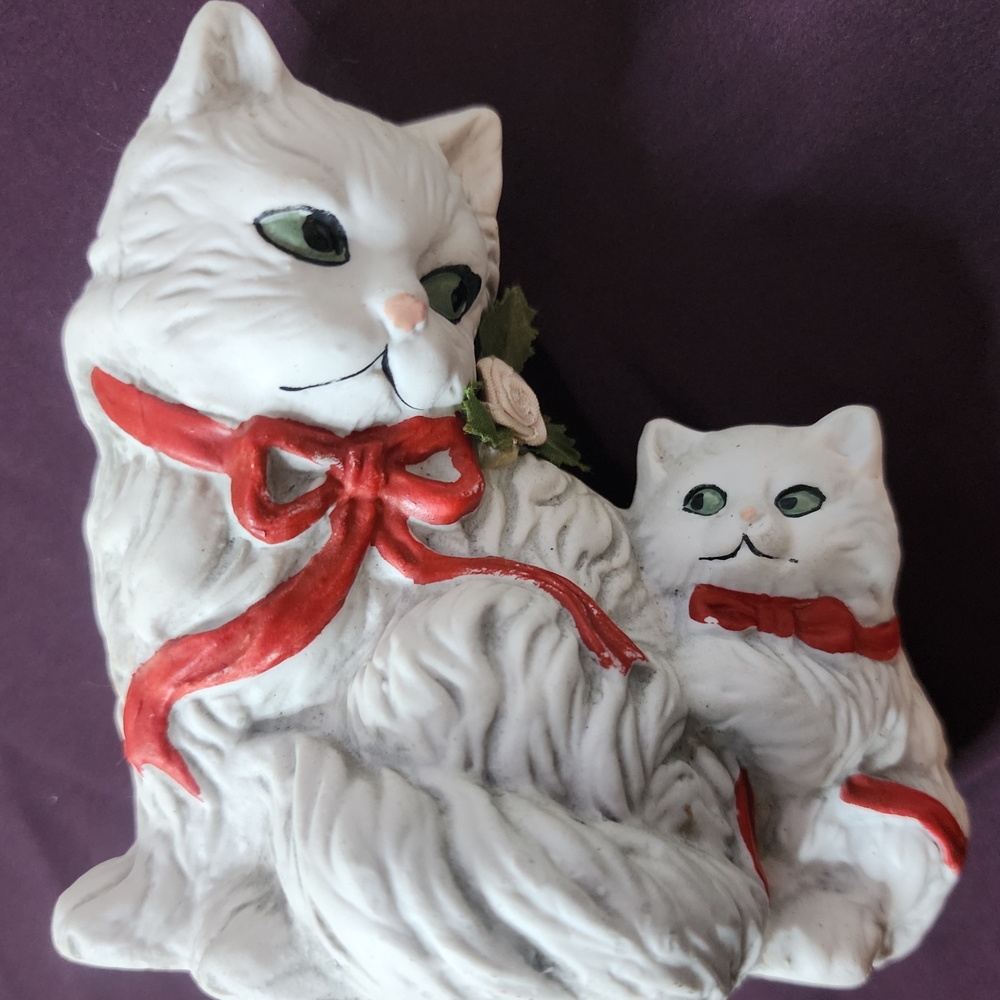 ME Makeover Essentials White Cats with Red Accents